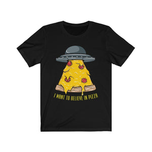 X-Files Unisex Bella+Canvas T-Shirt - I Want To Believe In Pizza