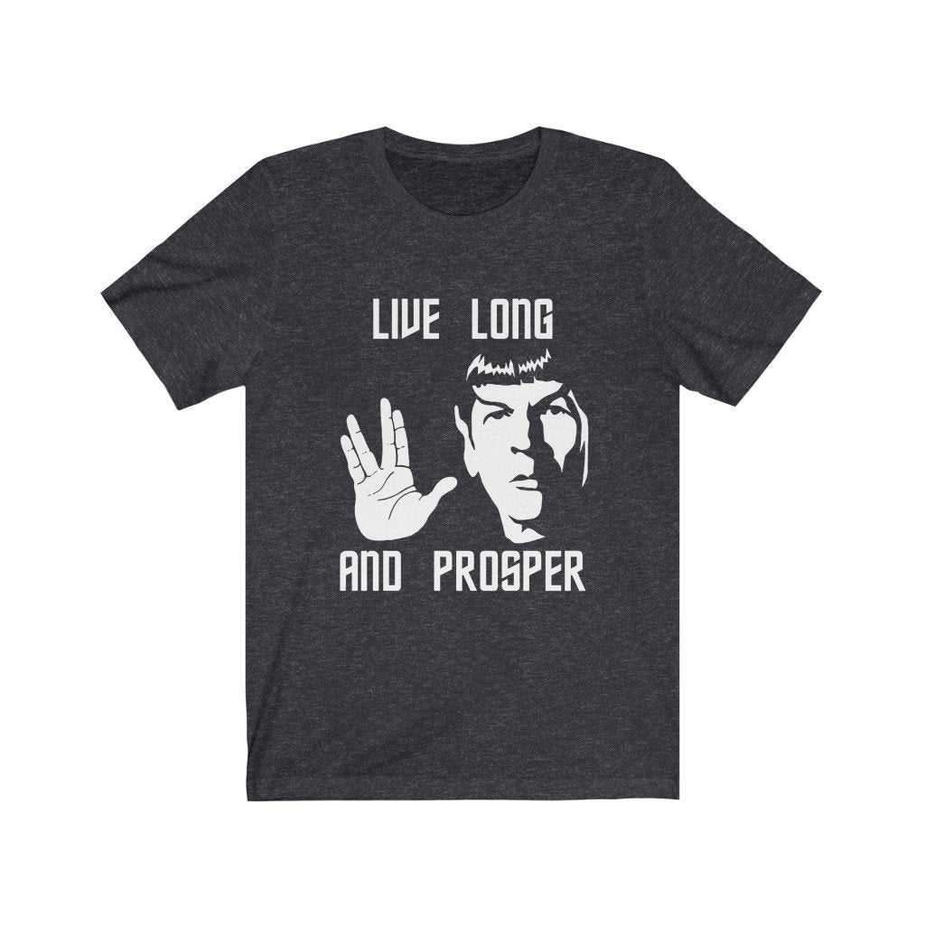 Star Trek Unisex Bella+Canvas Shirt - Spock Live Long And Prosper