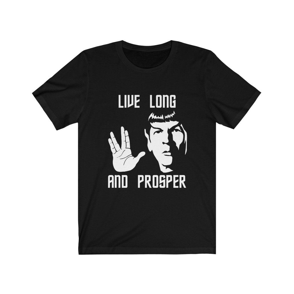 Star Trek Unisex Bella+Canvas Shirt - Spock Live Long And Prosper