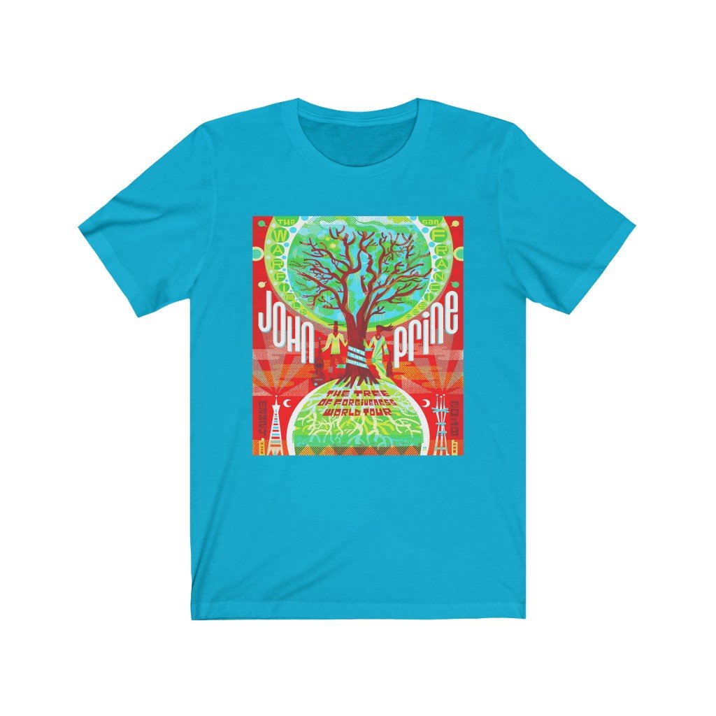 John Prine Unisex Bella+Canvas T-Shirt - Tree of Forgiveness Tour