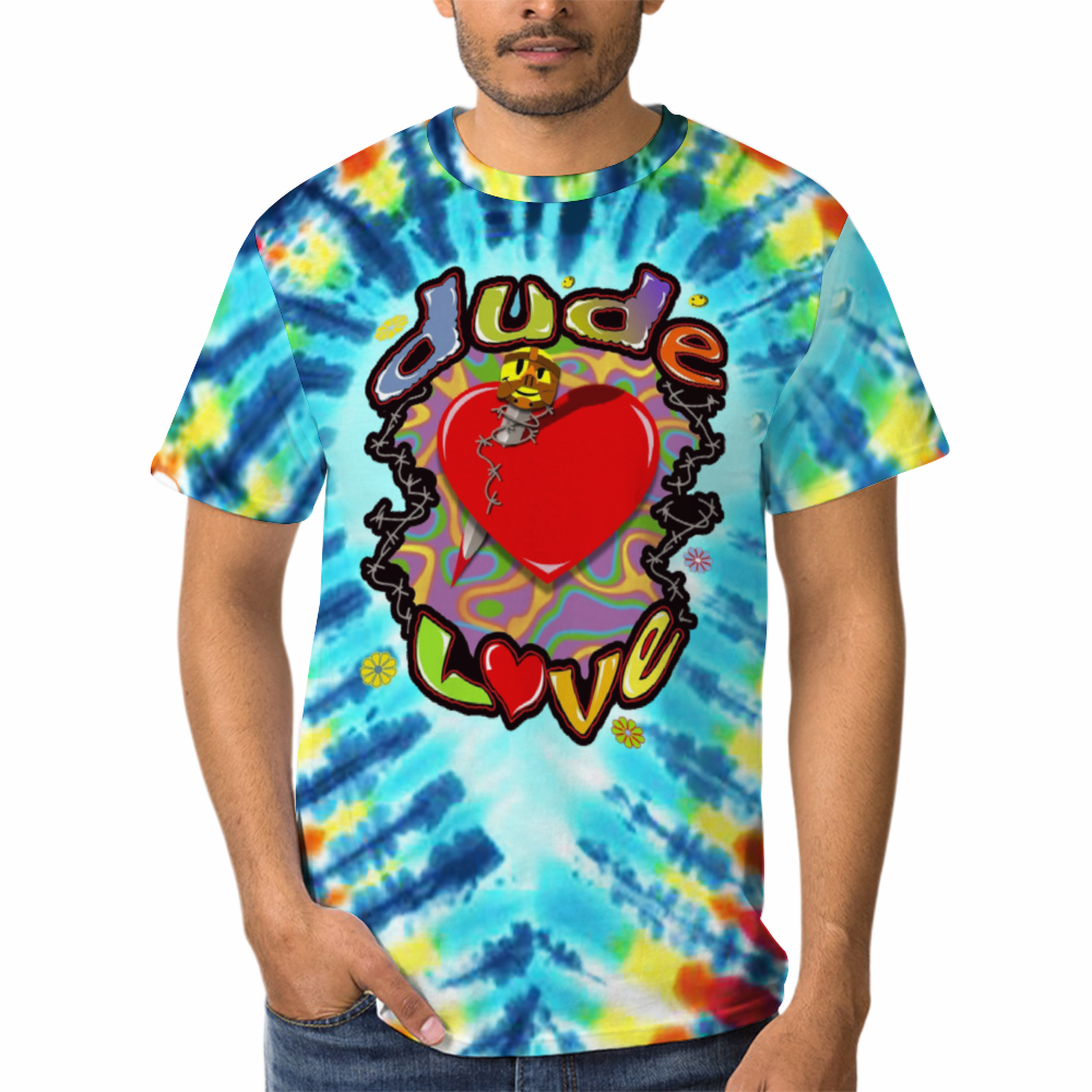 Dude Love Tie Dye Retro T-Shirt - Mick Foley