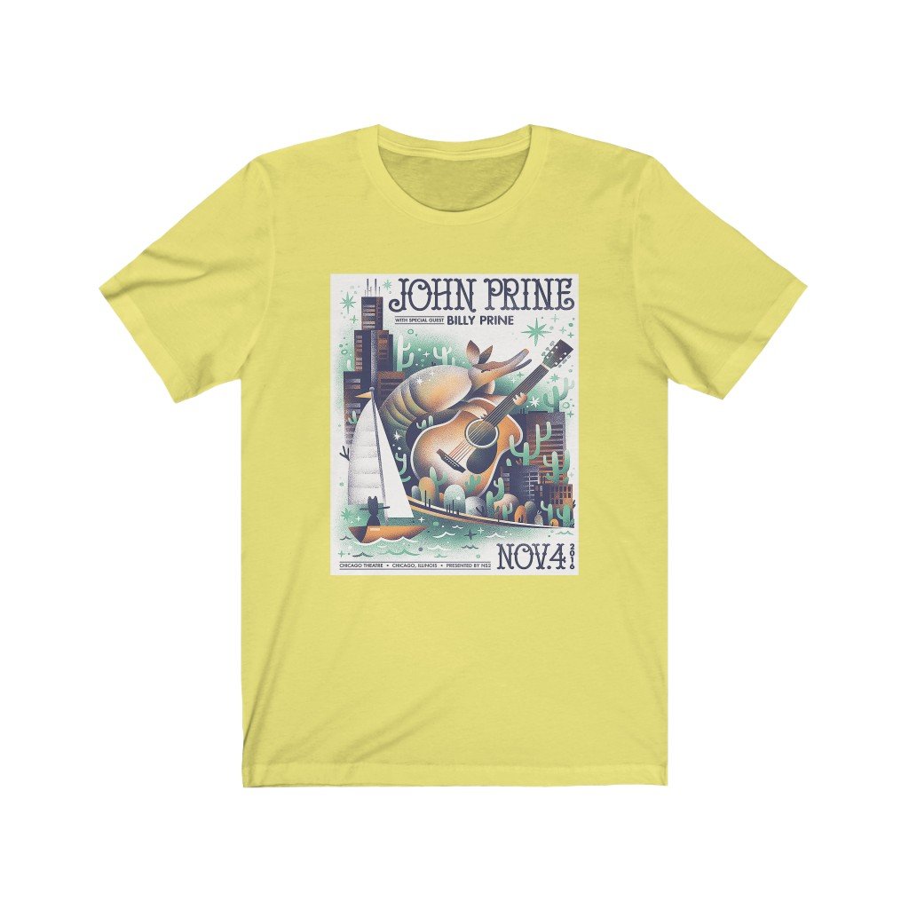 John Prine Unisex Bella+Canvas Shirt - Armadillo