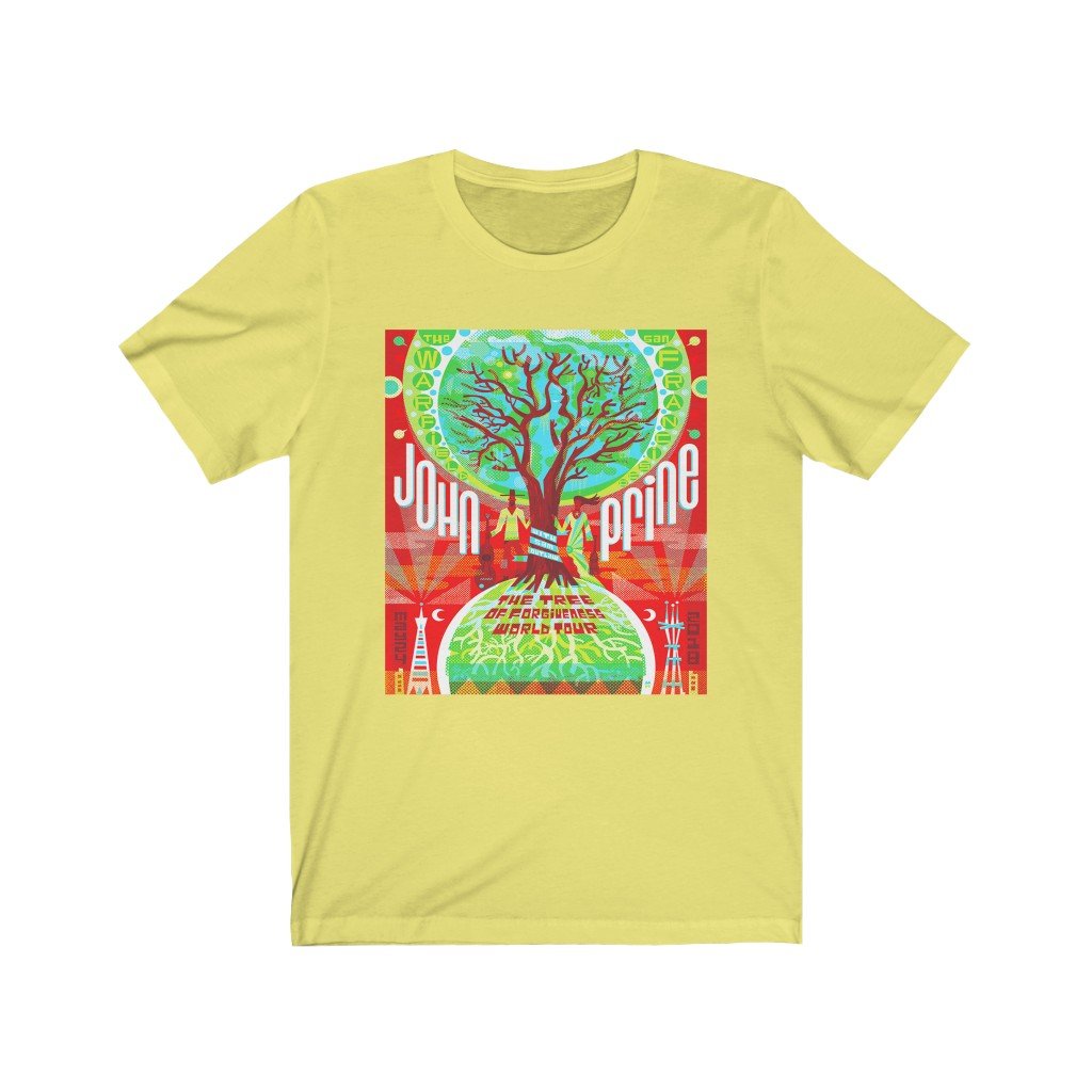 John Prine Unisex Bella+Canvas T-Shirt - Tree of Forgiveness Tour