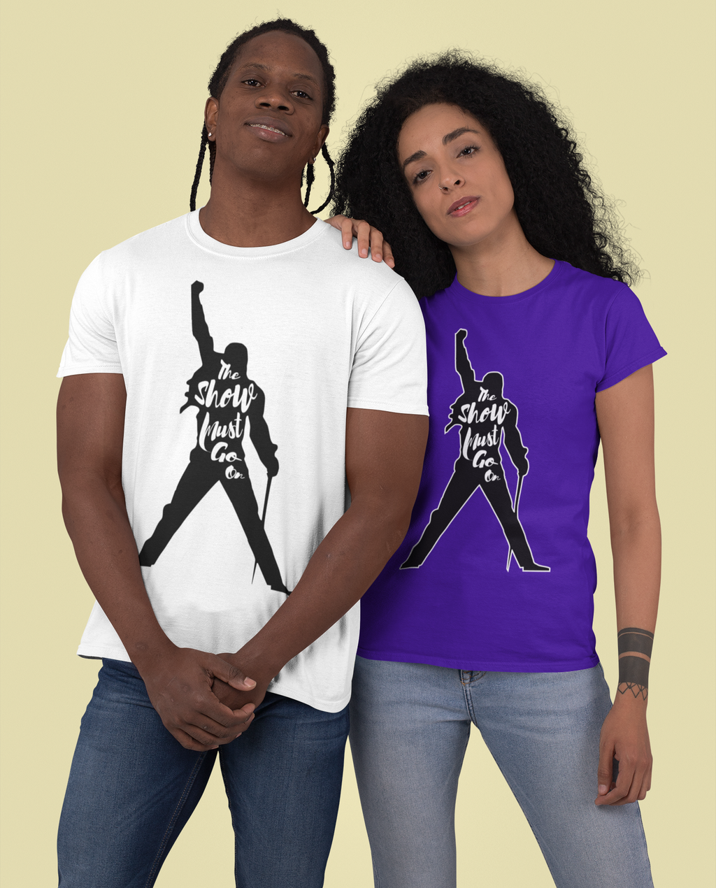 Freddie Mercury Unisex Bella+Canvas Shirt - Queen The Show Must Go On!