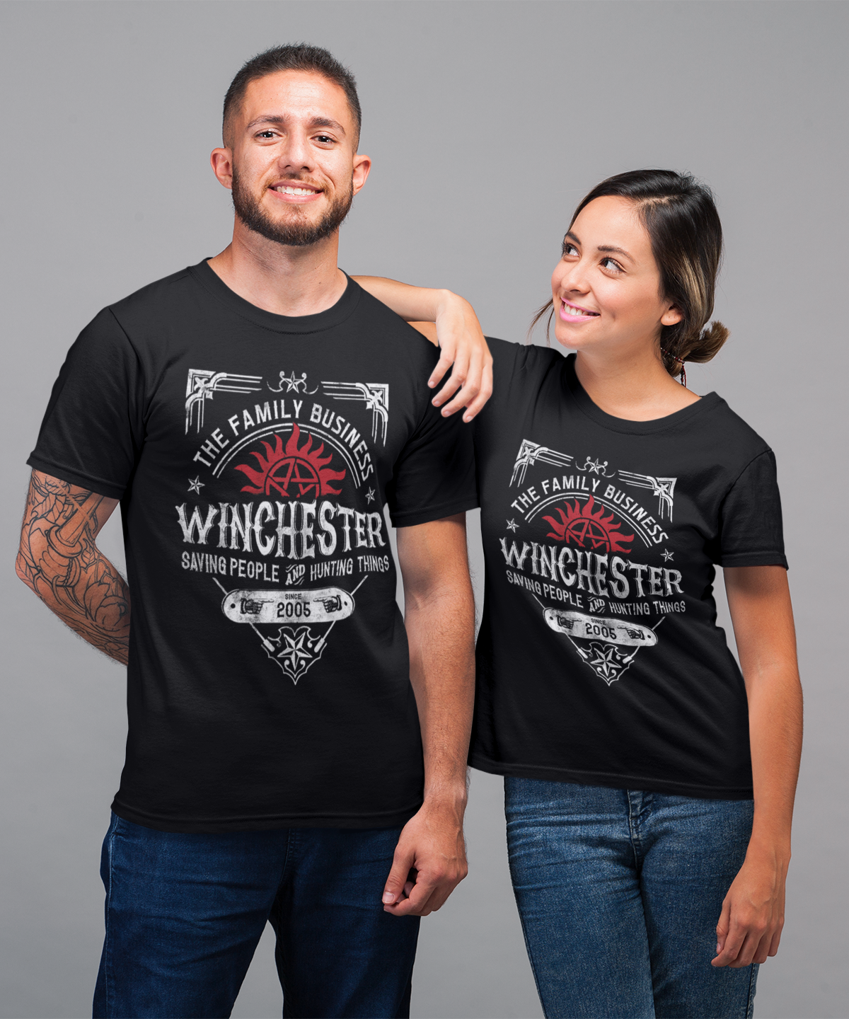Supernatural Winchester Brothers Unisex Bella+Canvas Shirt - The Family Business