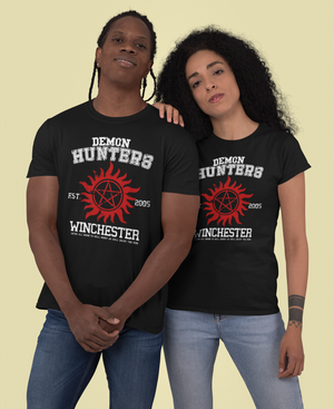 Supernatural Winchester Brothers Unisex Bella+Canvas Shirt - Demon Hunters