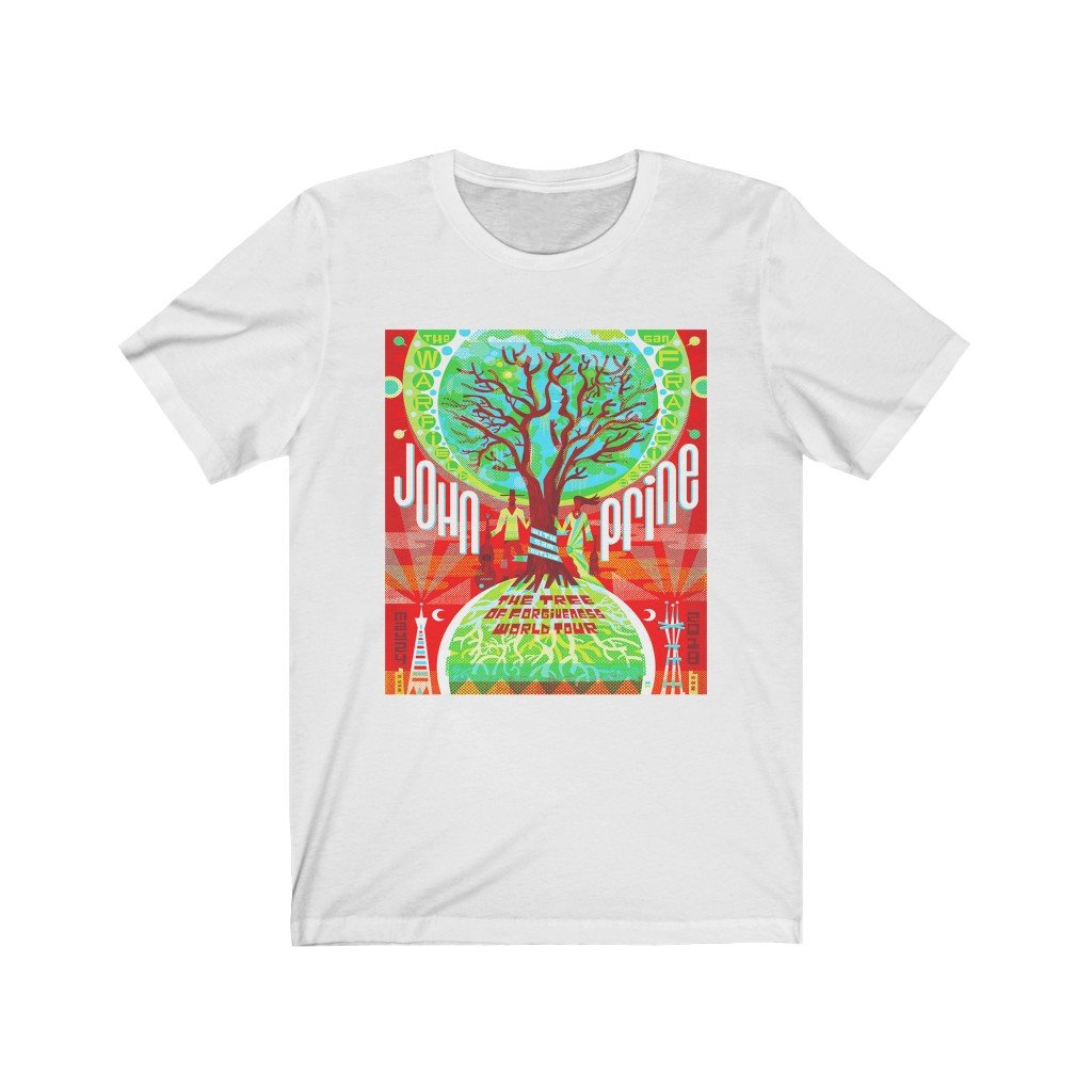 John Prine Unisex Bella+Canvas T-Shirt - Tree of Forgiveness Tour