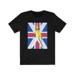 Freddie Mercury Unisex Bella+Canvas Short - UK Flag Queen