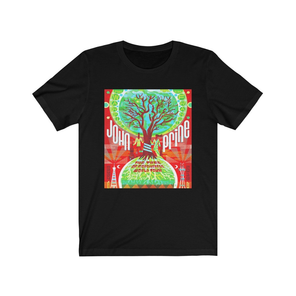 John Prine Unisex Bella+Canvas T-Shirt - Tree of Forgiveness Tour