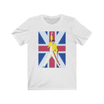 Freddie Mercury Unisex Bella+Canvas Short - UK Flag Queen