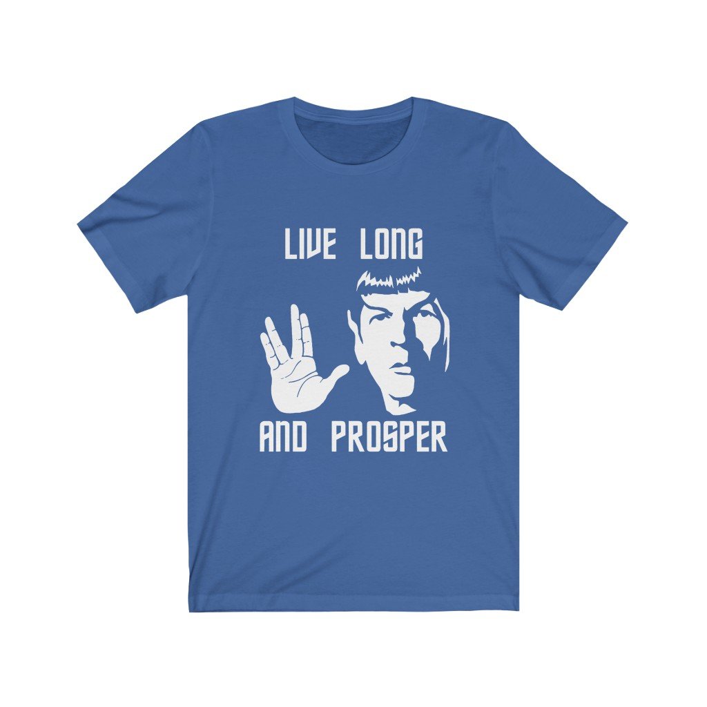Star Trek Unisex Bella+Canvas Shirt - Spock Live Long And Prosper